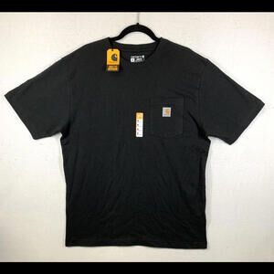 NWT Carhartt Mens Medium T-Shirt Black Loose Fit Heavyweight Short-Sleeve K87